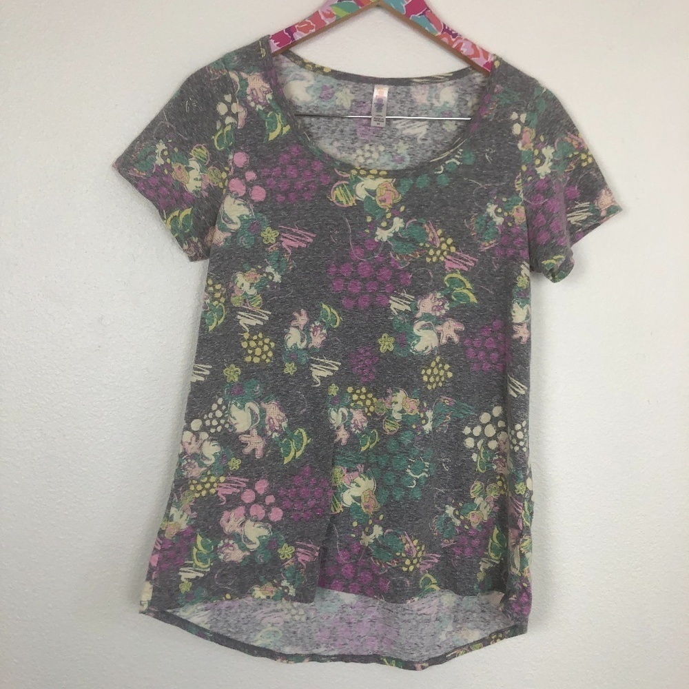 LuLaRoe floral disney classic tee size XS / 0975